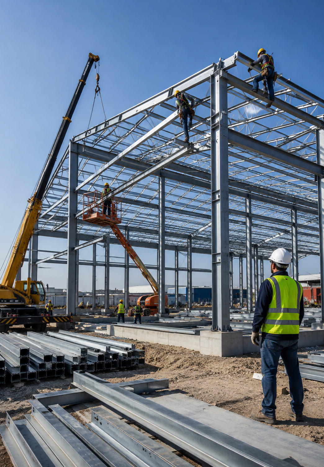 PEB & Fabrication, Erection and Steel Roof Structural 